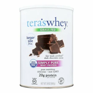 Teras Whey Grass Fed Simple Pure Whey Protein Dark Chocolate Flavor 24 oz 2 Pack - Picture 1 of 1