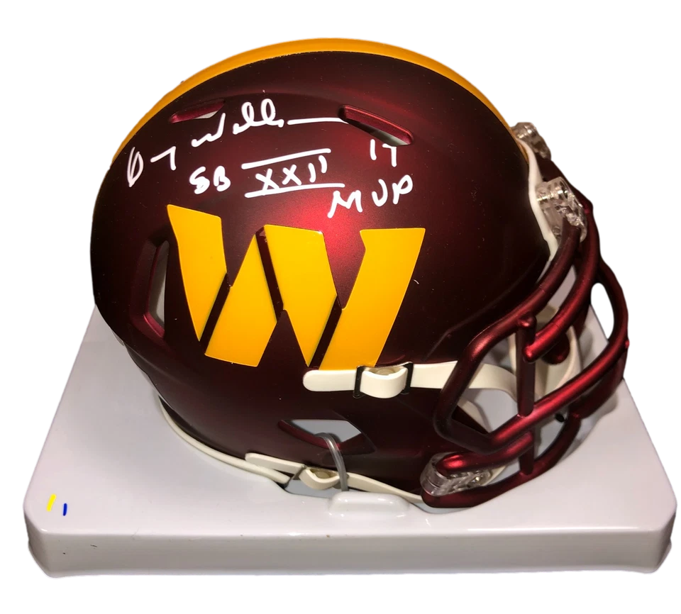 Washington Commanders Doug Williams Signed Auto Speed Mini Helmet - JSA W COA - Image 1 of 1