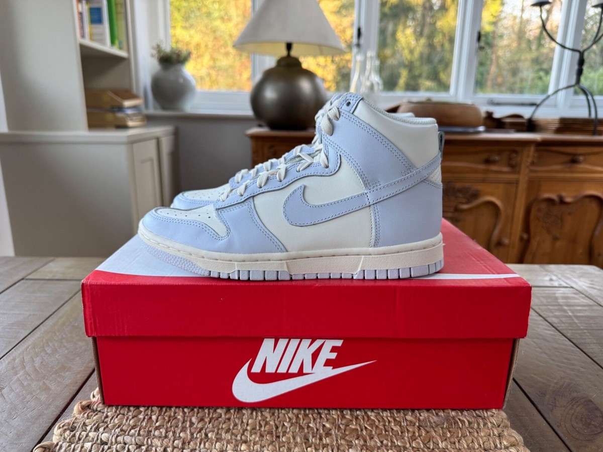 Nike Dunk High White Blue W for sale | eBay