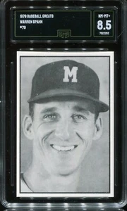 1953 Bowman B&W Extension ('79) #79 Warren Spahn Milw. Braves - GMA 8.5 NM/Mt+ - Picture 1 of 2