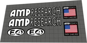 Juego de calcomanías de horquilla AMP RESEARCH F4 BLT (1997) - Imagen 1 de 2