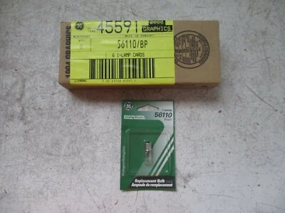 BOX OF 6 GE 56110 REPLACEMENT AUTOMOTIVE BULB NOS FREE SHIPPING - Image 1 of 4