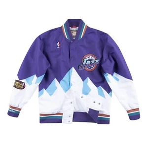 Mens Mitchell & Ness NBA AUTHENTIC WARM UP JACKET - UTAH JAZZ 1997 - Picture 1 of 2