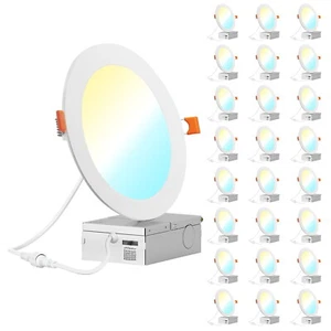 6 Inch LED Ceiling Lights Dimmable Office shop 6CCT LED Panel Lights Downlight - Picture 1 of 16