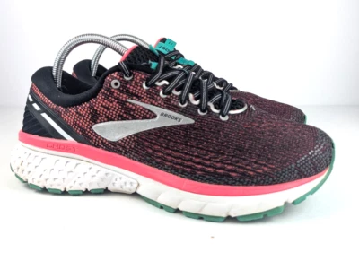 Brooks Ghost 11 Running Shoes Sneakers Red/Black/White Womens Size 10 Wide - Image 1 of 4