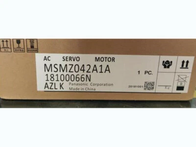 New In Box PANASONIC MSMZ042A1A AC Servo Motor DHL Expedited Shipping - Image 1 of 3