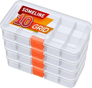 Sortimentskasten Mit 10 Fächern | Stabile Sortierbox Für Schrauben, Kleinteile, - Bild 1 von 12