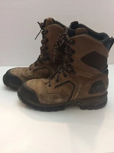 Red Wing Boots Mens 10.5 D Brown W/Vibram Sole Safety Toe Lace Up Stock #2409 - Picture 1 of 12