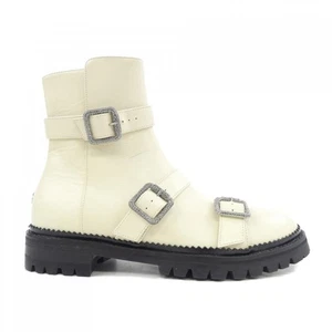 Botas para mujer JIMMY CHOO talla 37,5 cuero blanco - Imagen 1 de 6