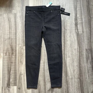 NWT Liverpool Jeans Women's Sz 16 Black Meteorite Wash Elizabeth Skinny Stretch - Picture 1 of 10