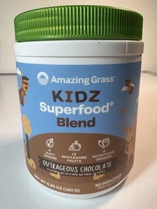 Amazing Grass KIDZ Superfood Blend Outrageous Chocolate 6.35 oz. Exp - 2/2026 - Picture 1 of 6