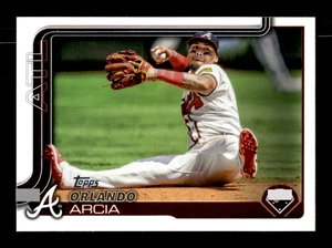2025 Topps # 154 Orlando Arcia Card Atlanta Braves - Picture 1 of 2