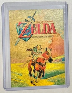 The Legend Of Zelda Gold P. 1/1 ART SKETCH CARD ARTIST FIRMATO "Ocarina Of Time" - Foto 1 di 2