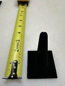 Schwarz Samt Einzel Ring Schmuck Display Ständer Halter Ein Finger Ständer 2 3/8"H  - Bild 1 von 4
