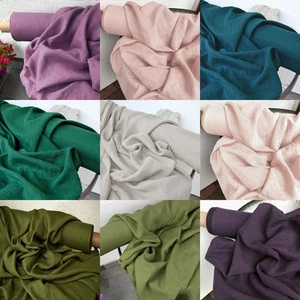 Pure Linen Fabric by the Yard – Premium Natural Material for Sewing & DIY - Picture 1 of 19