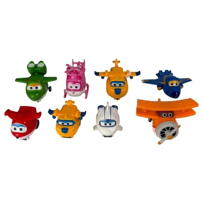 Super Wings Auldey 2014/17 Transform Toy Plane Lote de 8 tamaños mixtos 2" y 1,5" (3) Foto 1 de 4