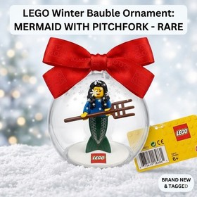 LEGO Winter Holiday Bauble Ornament - Mermaid with Pitchfork  BRAND NEW WITH TAG