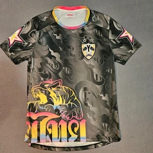 YOKKAO Men’s Medium Black Camo Fight Shirt | Neon Tiger Graphic MMA Jersey - Picture 1 of 6