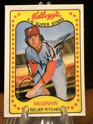 1981 Kellogg's 3-D Super Stars Tug McGraw Phillies # 37 - Image 1 of 2