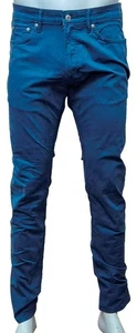 MARKS & SPENCER Mens Slim Fit Stretch Air Force Blue Cotton Trousers 42" - Picture 1 of 2