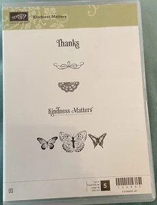 Stampin' Up!  Kindness Matters ~ Juego de sellos de goma ~ ¡Nuevo! Mariposas - Imagen 1 de 3