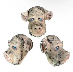 Mexican Puerco Scary Pig Latex Mask Halloween Costume Party Handmade In Mexico - Picture 1 of 4