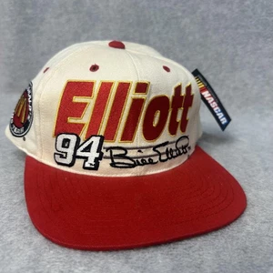 Vintage Bill Elliott Mütze Cap Snap Back NASCAR Racing McDonalds 94 Herren rot 90er - Bild 1 von 10