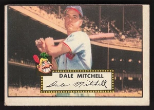 Dale Mitchell 1952 Topps #92 Cleveland Indians VG CR MK - Picture 1 of 2