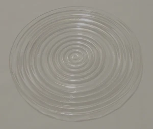 Deco Anchor Hocking Manhattan Bread Dessert Plate 6” Ribbed Clear Glass Vintage - Picture 1 of 7
