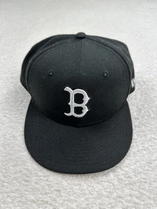 Cappello New Era 59 Fifty Boston Red Sox adulto taglia 7 5/8 nero poliestere MLB - Foto 1 di 5