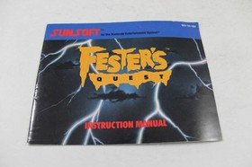 Fester's Quest - Original Nintendo NES Manual