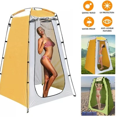 Portable Outdoor Pop Up Privacy Tent Camping Shower Toilet Changing Room Hiking - Image 1 of 4
