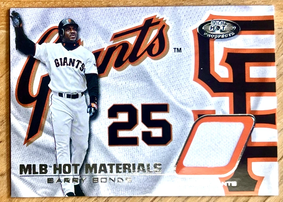 BARRY BONDS 2002 Fleer MLB Hot Prospects GAME-USED Pants Card #HM-BB2 SF GIANTS - Image 1 of 1