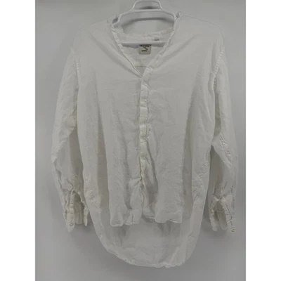 Baird McNutt 100% Linen Murano Shirt XLT White Button Down Long Sleeve Men - Image 1 of 4