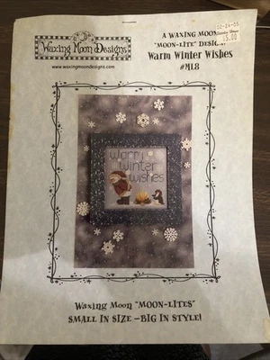 Warm Winter Wishes by Waxing Moon cross stitch pattern - Image 1 of 3