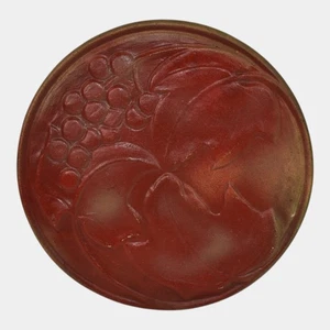 Van Briggle 1907-12 Vintage Arts And Crafts Pottery Red Grapes Ceramic Plate 15 - Picture 1 of 6