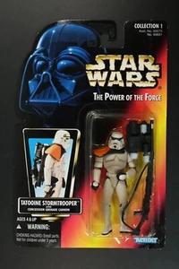 Tatooine Stormtrooper RED Card 1995 STAR WARS Power of the Force POTF NEW #2 D1 - Picture 1 of 2