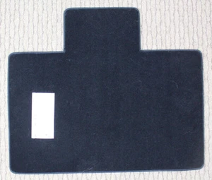 Black Lloyd Velourtex Carpet Small Deck Mat for 1986-1994 Corvette Convertible - Bild 1 von 1