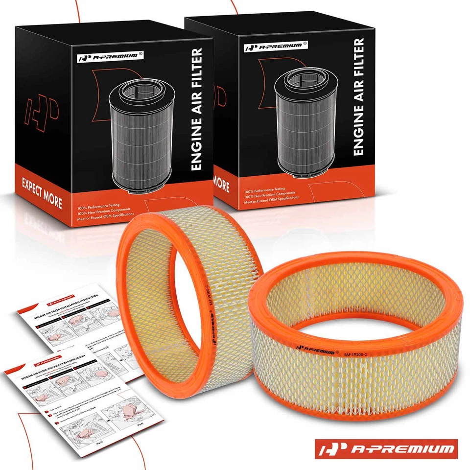 Filtro de aire del motor para Buick Chevry GMC Pontiac Bonneville Jeep Commando CJ5 CJ6A Foto 1 de 4