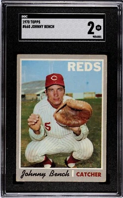 1970 Topps Johnny Bench Cincinnati Reds #660 ⭐️💥🎯 SGC Graded 2 - Image 1 of 2