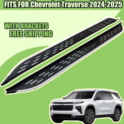 Running Boards Side Steps Fits for Chevrolet Traverse 2024 2025 Step Bars pedals - Image 1 of 4