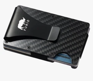 Neu FURID Metall Geldbörse mit Geldklammer Fronttasche RFID Schutz Karten Unisex - Bild 1 von 7