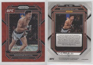 2023 Panini Prizm UFC Ruby Wave Prizm Brandon Royval #133