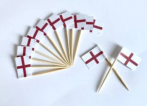 England Flagge Cupcake Topper Party Picks St Georges Feier! tortendeko - Bild 1 von 1