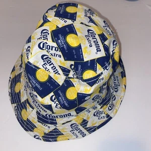 Vintage CORONA EXTRA BUCKET HAT Beer Images Size L/XL Free Shipping - Picture 1 of 5