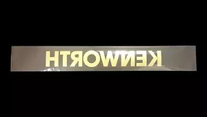 Kenworth Windscreen Decal - Black / Gold 1225 x 165 - Picture 1 of 2