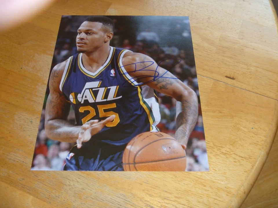 Foto firmada/automática Brandon Rush Utah Jazz 8x10 certificado de autenticidad Warriors Foto 1 de 1