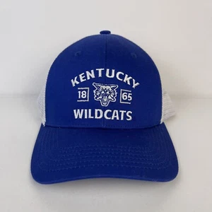 University Kentucky Wildcats Hat Adjustable Baseball Captivating White Blue UK - Picture 1 of 8