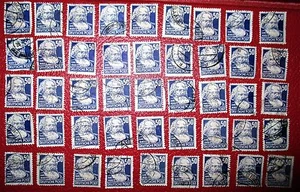 DEUTSCHE SOWJETISCHE ZONE DEUTSCHE POSTMARKE - KARL MARX - 50-1953 - Bild 1 von 6