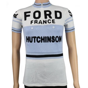 Ford Frankreich - Hutchinson Merinowolle Radtrikot - VV Classics - Bild 1 von 8